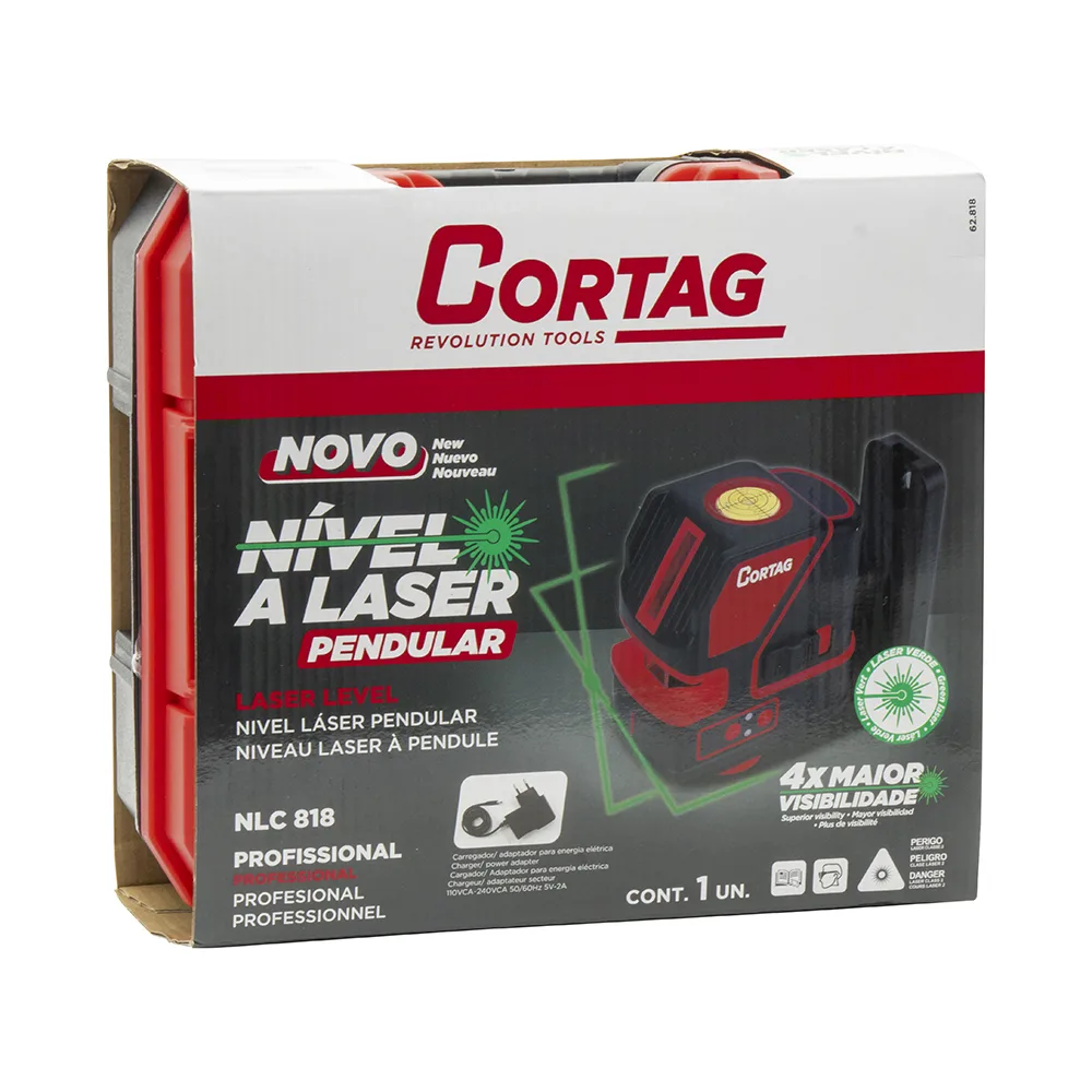 Nível Laser Verde Pendular Linhas Verdes - Cortag Revolution Tools