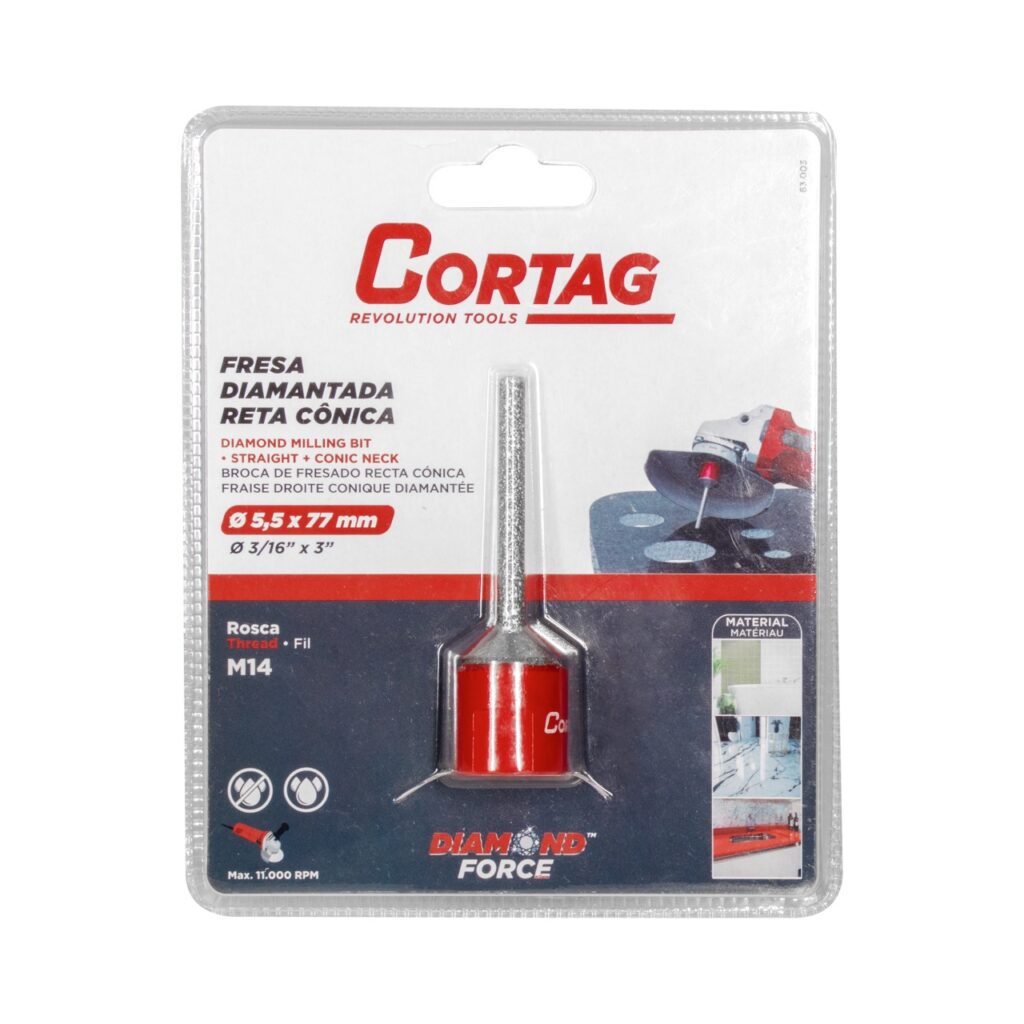 63004 - Fresa Diamantda Reta Cônica - Still (1) Grande