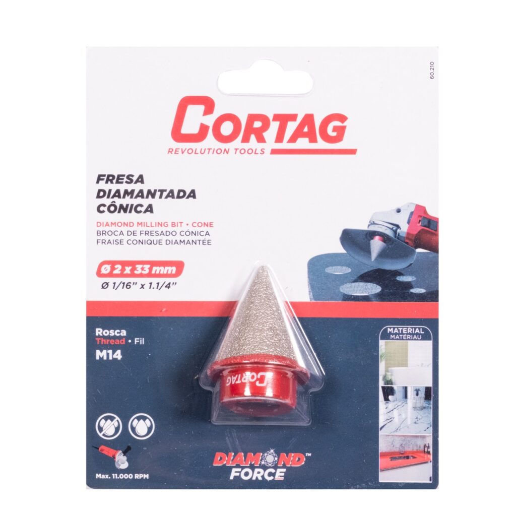63006 fresa diamantada cônica 5 a 35 mm (8) Grande