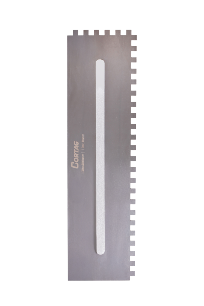 Desempenadeira Inox com Cabo Removível – Dentada 10 mm