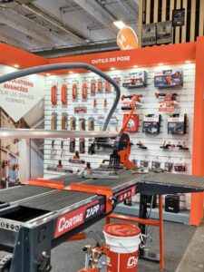 muestra de la cortadora eléctrica Zapp en el salón Batimat 2026